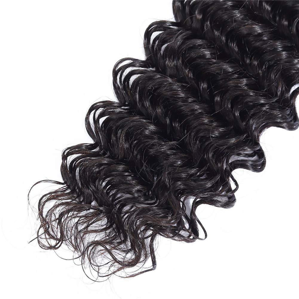 1 Bundle Deep Wave Hair – Natural Black