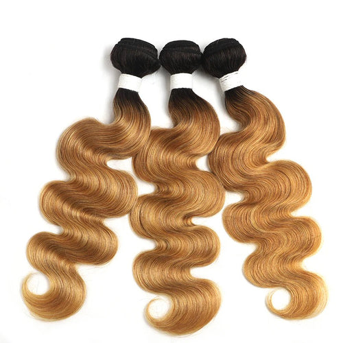 3 Bundles T1b-27 Ombre Body Wave Human Hair