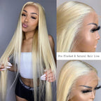13x6 Lace Front Straight 613 blonde Wig