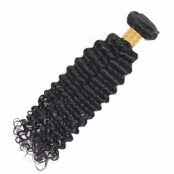 1 Bundle Deep Wave Hair – Natural Black
