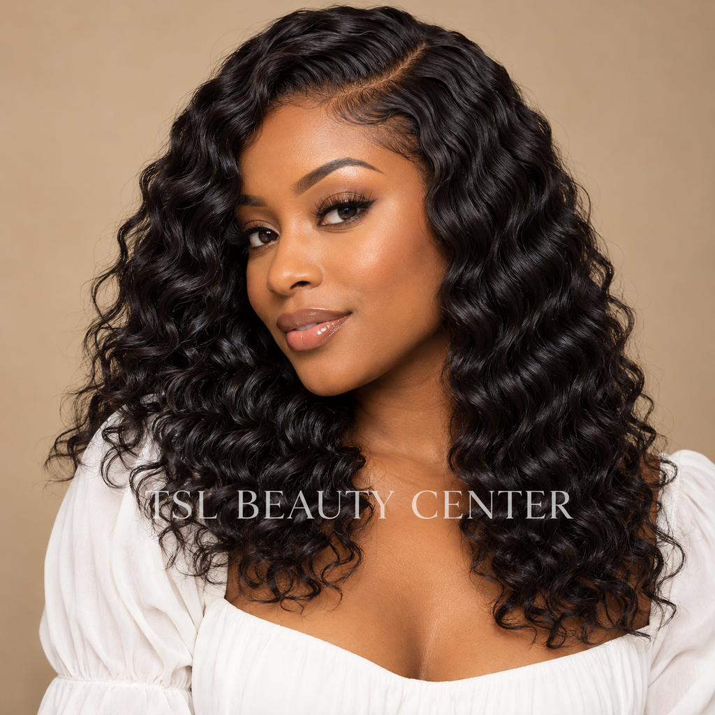 1 Bundle Deep Wave Hair – Natural Black